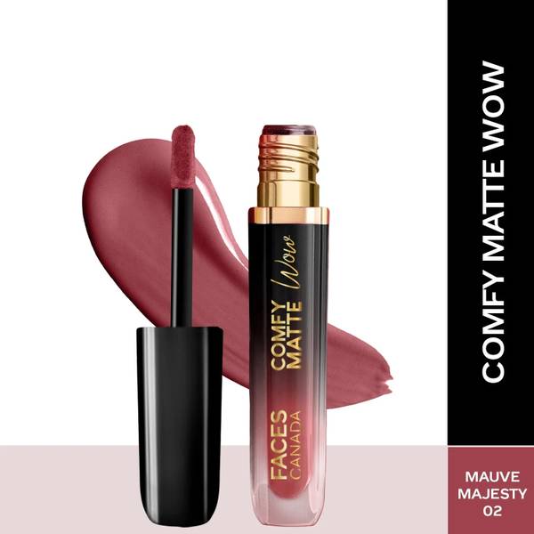 FACES CANADA Comfy Matte Wow Liquid Lipstick | Highly Pigmented | Long Lasting