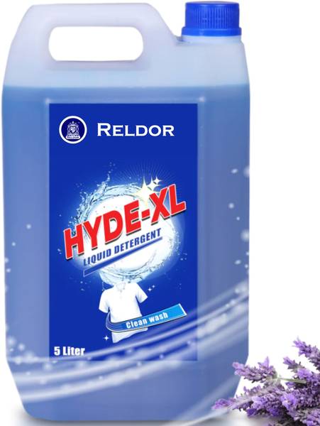 RELDOR HYDE-XL Liquid Detergent 5L, For Hand Wash, Front and Top Load Washing Machine Lavender Liquid Detergent (5 L) Lavender Liquid Detergent