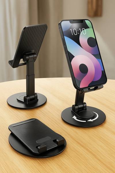 Ns World H2 Mobile Stand Holder for Desk Sturdy,Anti-Slip,Height Angle Adjustable Mobile Holder Cellphone Holder Mobile Holder