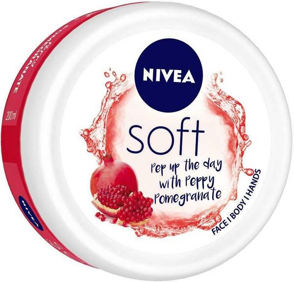 NIVEA Soft Light Peppy Pomegranate Moisturizer Cream 200 ml