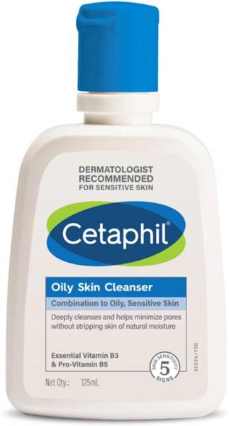 CETAPHIL OILY SKIN CLEANSER 125 ML X 1 Men & Women All Skin Types Face Wash