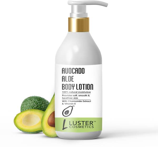 Luster Cosmetics Avocado Aloe Body Lotion | Extract with Chamomile & Vitamin E | Natural Moisturizer for All Skin Types | Provides Smooth & Healthier ...