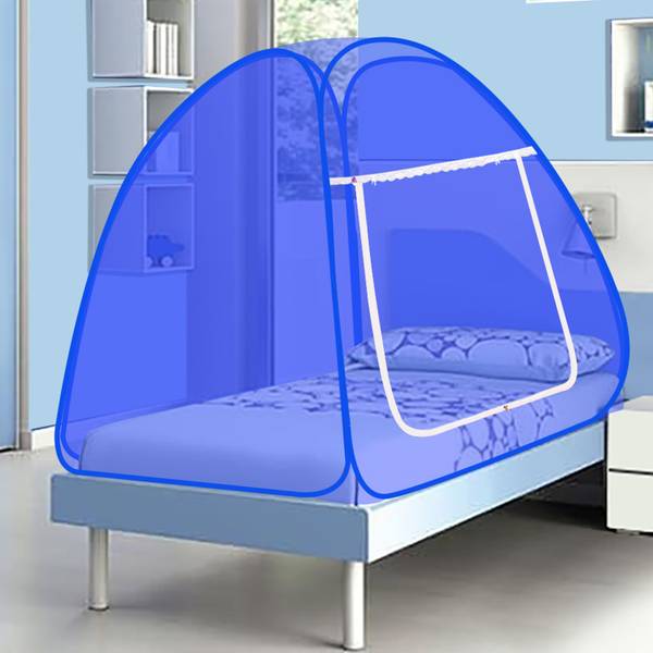 Privine Polyester Adults Washable Polyester Adults Washable Primium Foldable for Single Bed Mosquito Net Mosquito Net