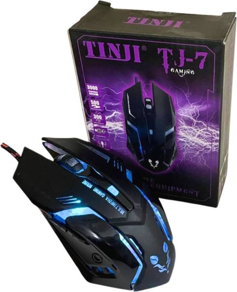 COOLCOLD Wired USB Gaming Mouse,1600 DPI LED Backlight 6 Button Wired Optical Gaming Mouse