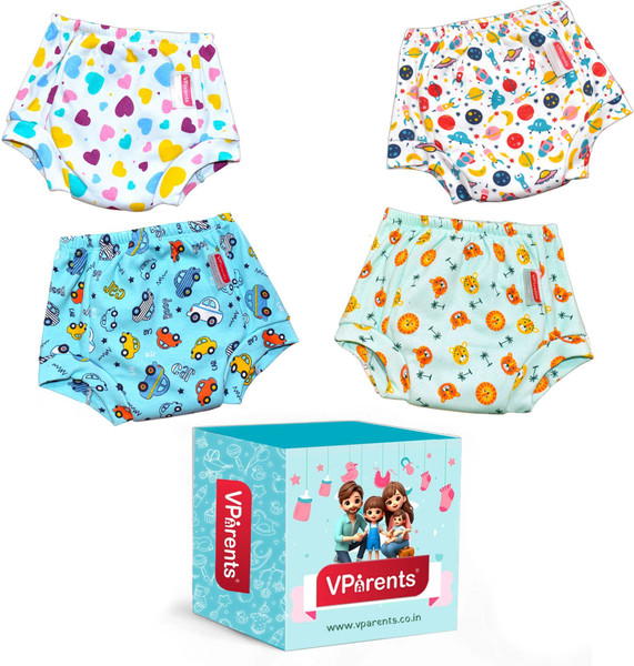 VParents Underwear for Baby 3Layer Padded PottyTraining Diaper Free Time