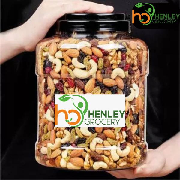 henley 100% Natural Premium Mix Dry Fruits |Healthy Nutmixed| 1000GM Cashews, Pistachios, Almonds, Assorted Fruits & Nuts, Raisins, Apricots