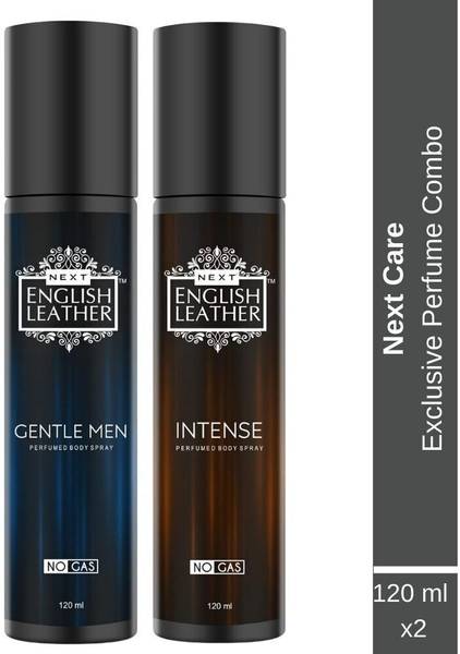 NEXT English Leather Gentlemen and Intense (Pack of 2) Long Lasting Eau de Parfum - 240 ml