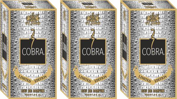 ST-JOHN Cobra Limited Edition 30ML (Pack of 3) Long Lasting Eau de Parfum - 90 ml