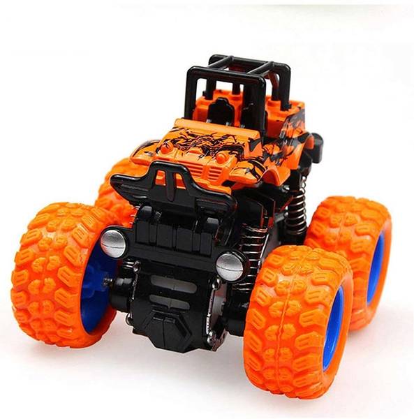Aarna Best quality Mini Monster Cars Toys, 360 Degree Stunt Push go Truck