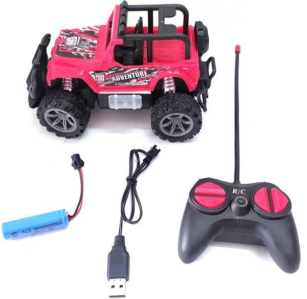 KOKEE TOYS Rechargeable Remote Control Cross Country Racing Car Toy with Light for Kids