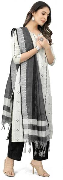 Zainab Attire Striped Kurta, Trouser/Pant & Dupatta Set