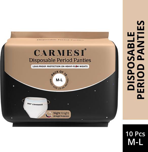 Carmesi Disposable Period Panties (M-L) | Leak-Proof Protection For Heavy-Flow Nights Sanitary Pad
