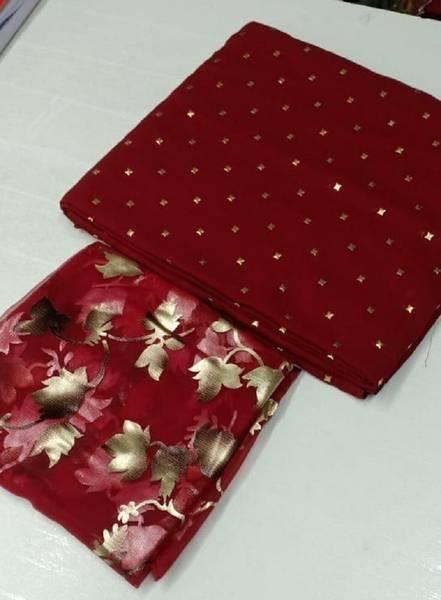 Prutha Fashions Printed Bollywood Chiffon Saree