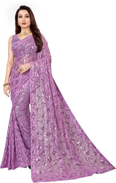 b bella creation Self Design Bollywood Georgette Saree
