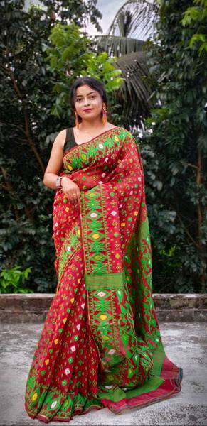Sudipa Woven Jamdani Cotton Silk Saree