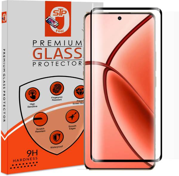 STP FEEL Tempered Glass Guard for Realme P1 Pro 5G Advanced Black Border Screen Protector Guard