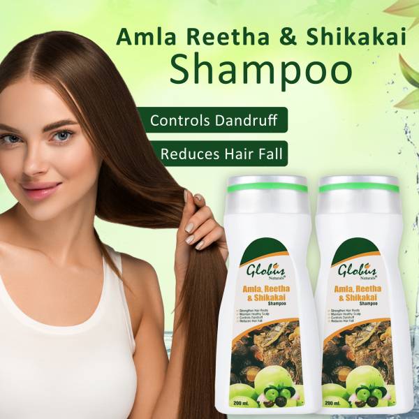 GLOBUS NATURALS Amla, Reetha & Shikakai Hair Shampoo