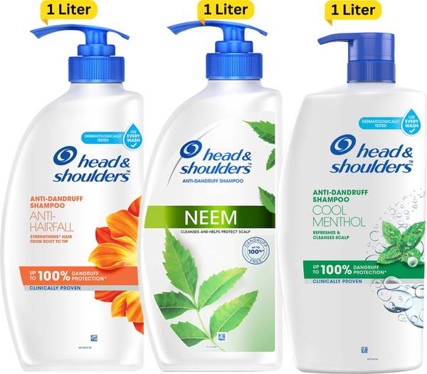 Head and Shoulders Anti- Hairfall ,Neem, Anti Dandruff and Cool Menthol Shampoo