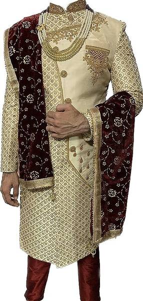 ShubhVivah Wedding Dulha Sherwani For Men Embroidered Sherwani