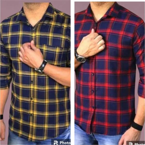 Men Checkered Casual Multicolor Shirt