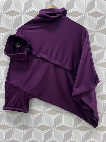 ZENTO Men Solid Casual Purple Shirt