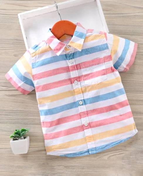 LACIA LOBO Baby Boys Striped Casual Multicolor Shirt