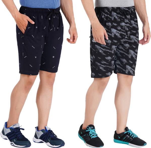 Printed Men Multicolor Basic Shorts
