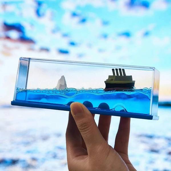 Shop Stoppers Titanic Wave Cruise Ship,Car Dashboard Decorative Showpiece/Home Dcor & Gifting Decorative Showpiece - 15.2 cm