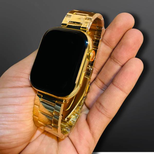 Yash Enterprises S9 Ultra Gold Edition With Sports Mode Golden SmartWatch for Businessman S9 Smartwatch