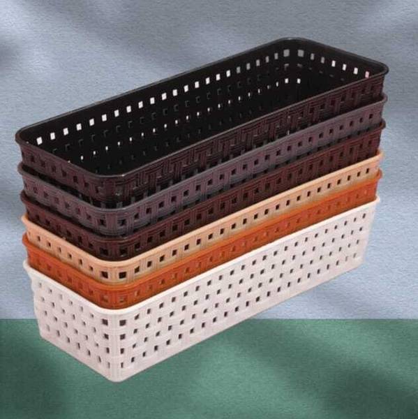 Plastic Storage Organizer for Makeup 24 x 8 x 5 cm Storage Basket
