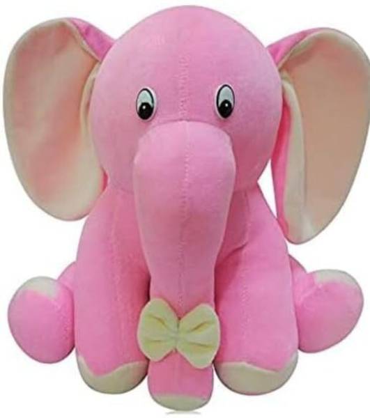 sai ji Pink Appu Elephant Plush Soft Toy Cute Kids Animal Baby Boys/Girls - 30 cm