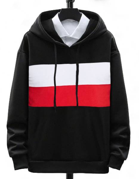 Full Sleeve Color Block Men Sweatshirt