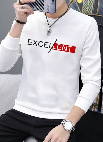 Printed Men White T-Shirt