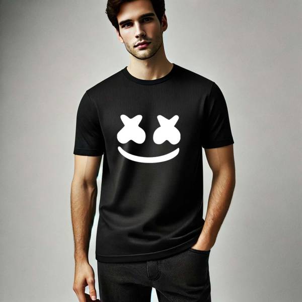 METRONAUT Graphic Print Men Round Neck Black T-Shirt