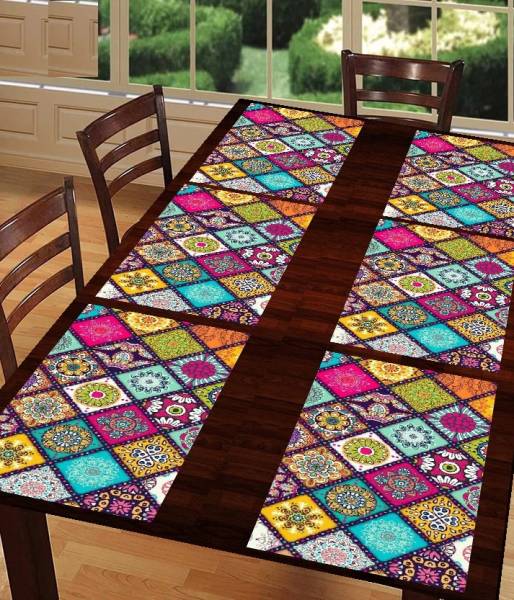 Rectangular Pack of 6 Table Placemat