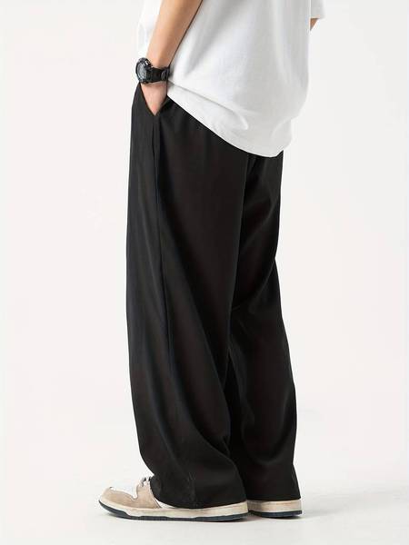 PROGENY Solid Men Black Track Pants