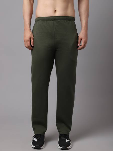 VIMAL JONNEY Solid Men Green Track Pants