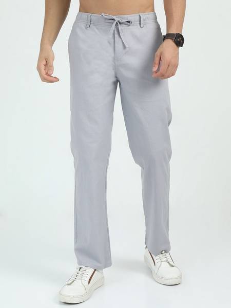 Bellaciao Clothings Co Relaxed Men Light Blue Trousers