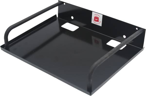 LAZYwindow Iron Set Top Box Stand/Premium Wall Mount Router Holder (Black) | 22 x 17.5cm Iron Wall Shelf