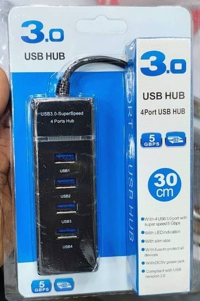NKL Mini Portable USB HUB 4 Port SuperSpeed 3.0 Led Indication For Laptop, PC_99 USB HUB 4 PORT_USB99 USB Hub