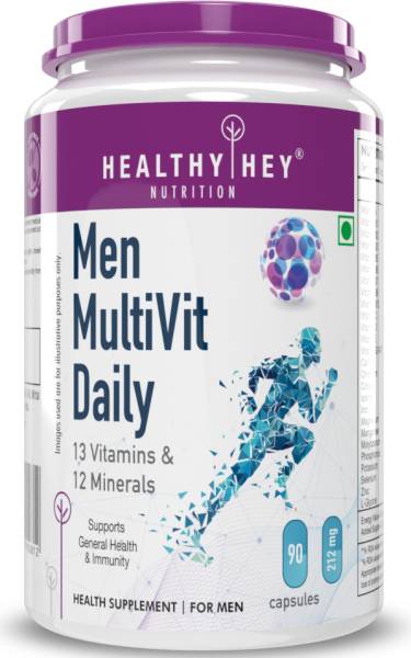HealthyHey Nutrition MultiVitamin for Men - Multi-Vit Daily - 13 Vitamins