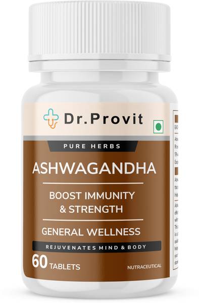 Dr.Provit Ashwagandha Tablets, Immunity Booster Support Strength & Energy, Stress Relief