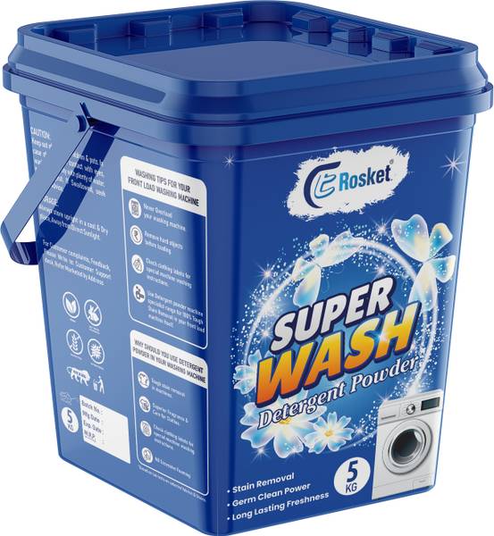 EROSKET Bright Like New Matic Front/Top Load Super Wash Blue Detergent Powder 5 kg Detergent Powder (Fresh)