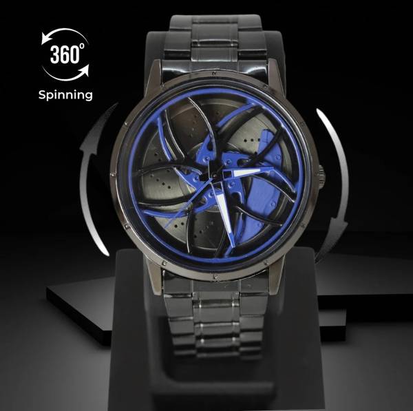 ELIVOR FASHION Mustang Wheel Watch Mustang Wheel Watch Spinning Analog Watch - For Men