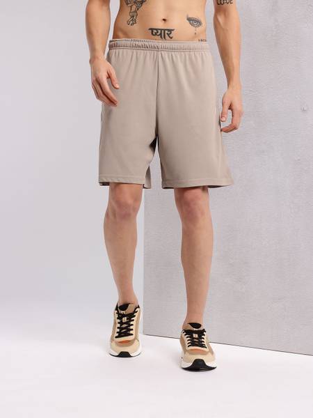 HRX by Hrithik Roshan Printed Men Brown Sports Shorts