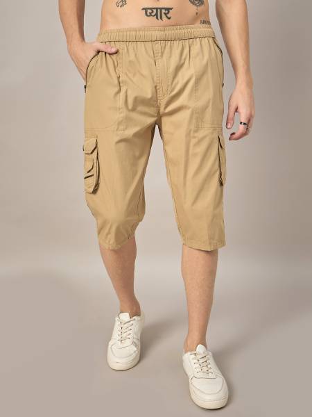 STUDIO NEXX Solid Men Beige Casual Shorts