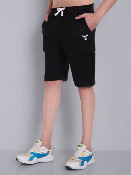 Go Devil Solid Men Black Boxer Shorts