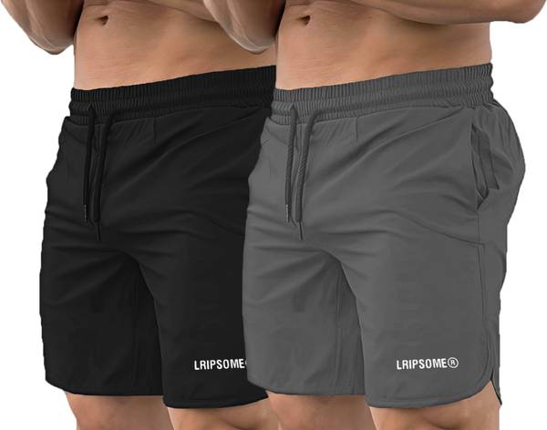 Lripsome Printed Men Black, Grey Boxer Shorts