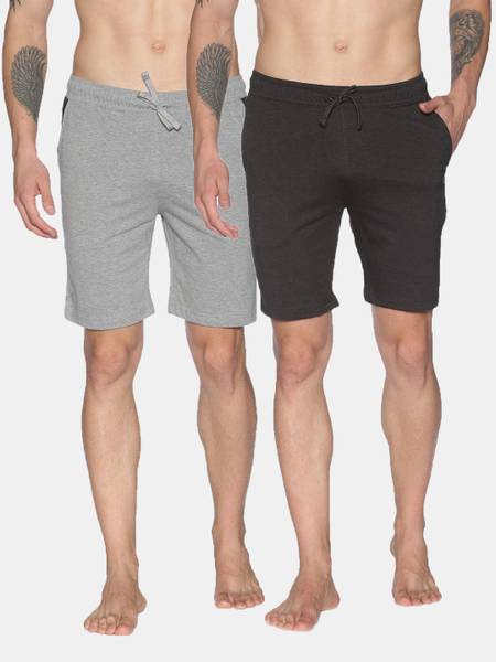 Dollar Solid Men Multicolor Regular Shorts