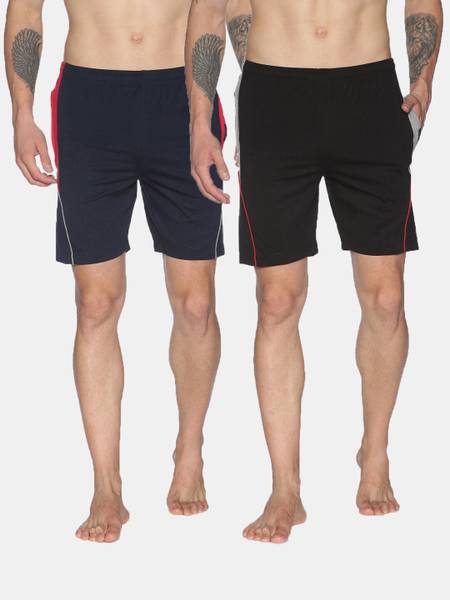 Dollar Solid Men Multicolor Regular Shorts
